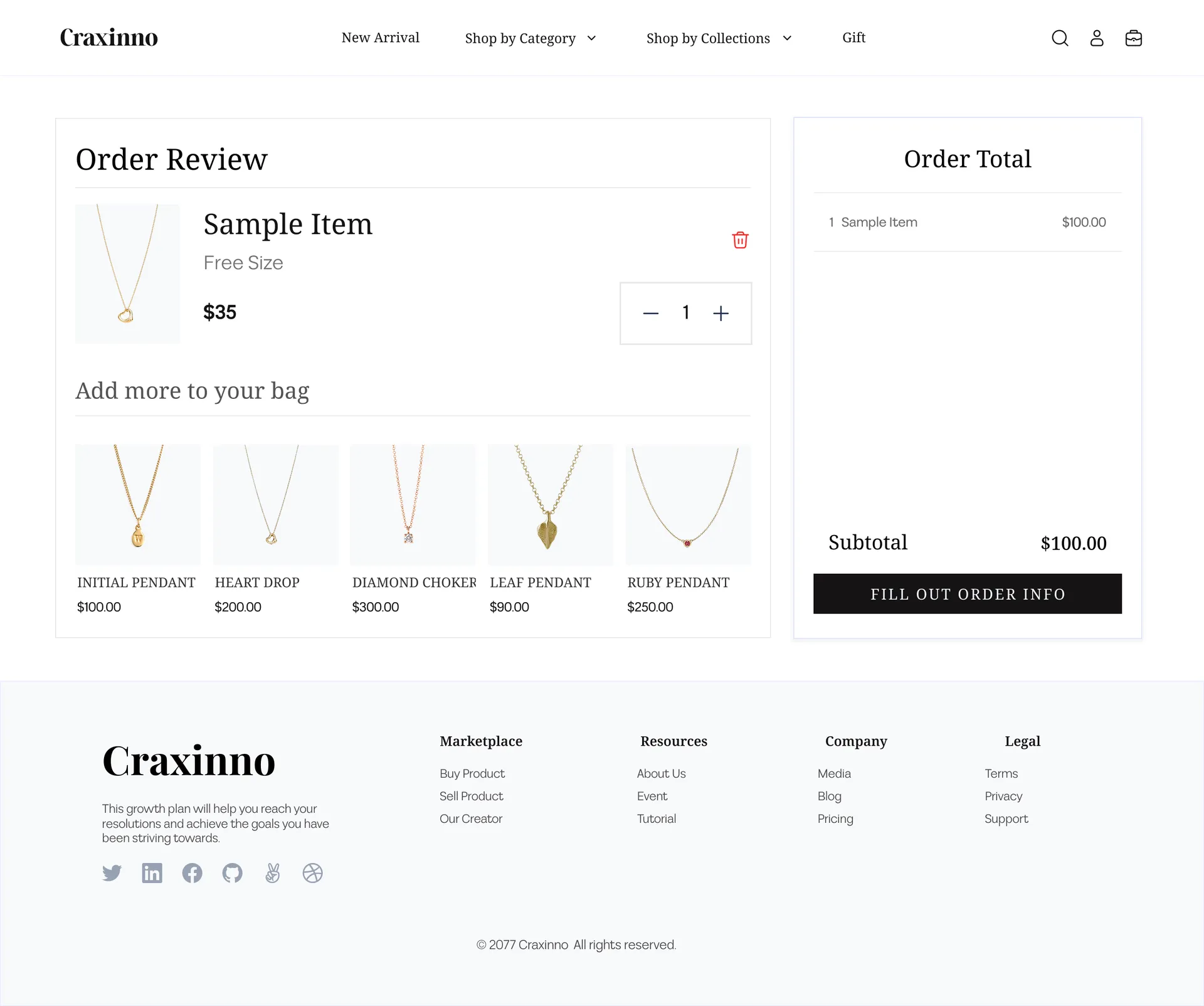 Craxinno — Luxury Jewelry E-Commerce Design — 05